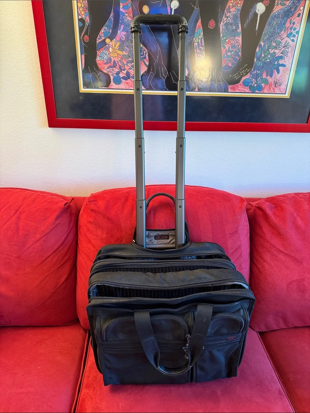 Tumi Black Men's Travel Briefcase Bag